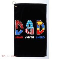 Dad Man Myth Superhero Golf Towel thumb 0