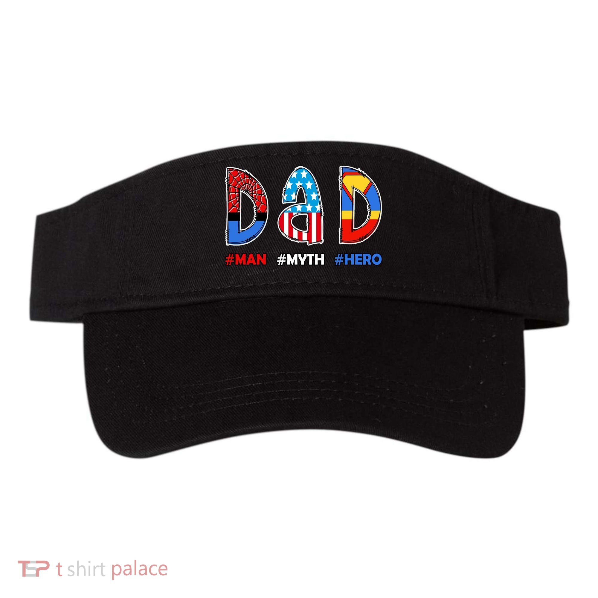 Dad Man Myth Superhero Visor