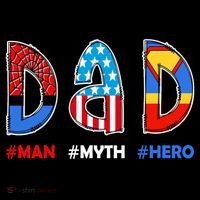 Dad Man Myth Superhero Visor thumb 3