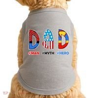 Dad Man Myth Superhero Doggie Tank thumb 0