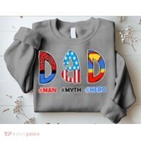 Dad Man Myth Superhero Sweatshirt thumb 2
