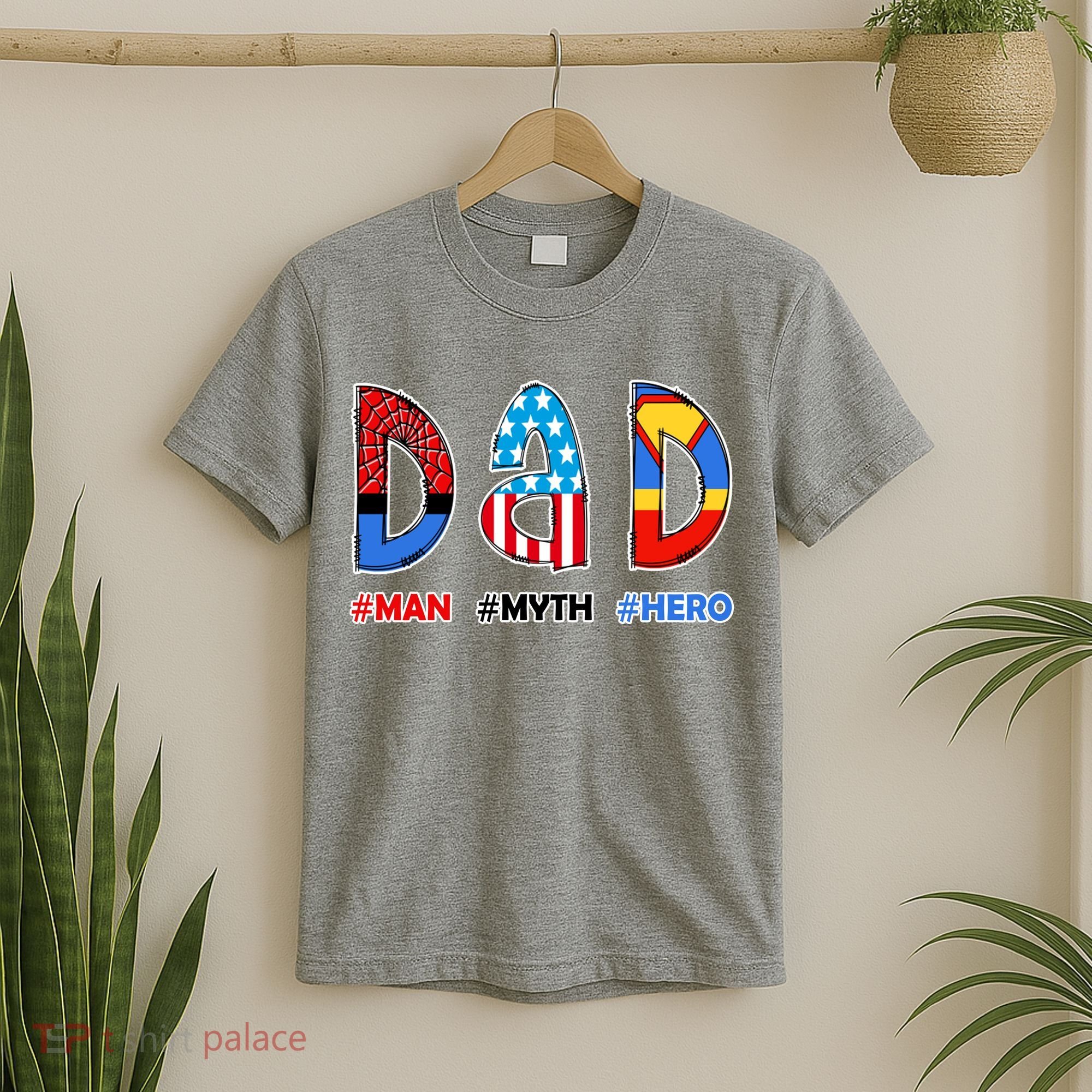 Dad Man Myth Superhero T-Shirt