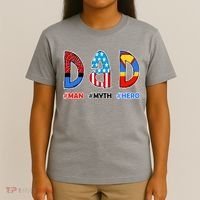 Dad Man Myth Superhero T-Shirt thumb 4