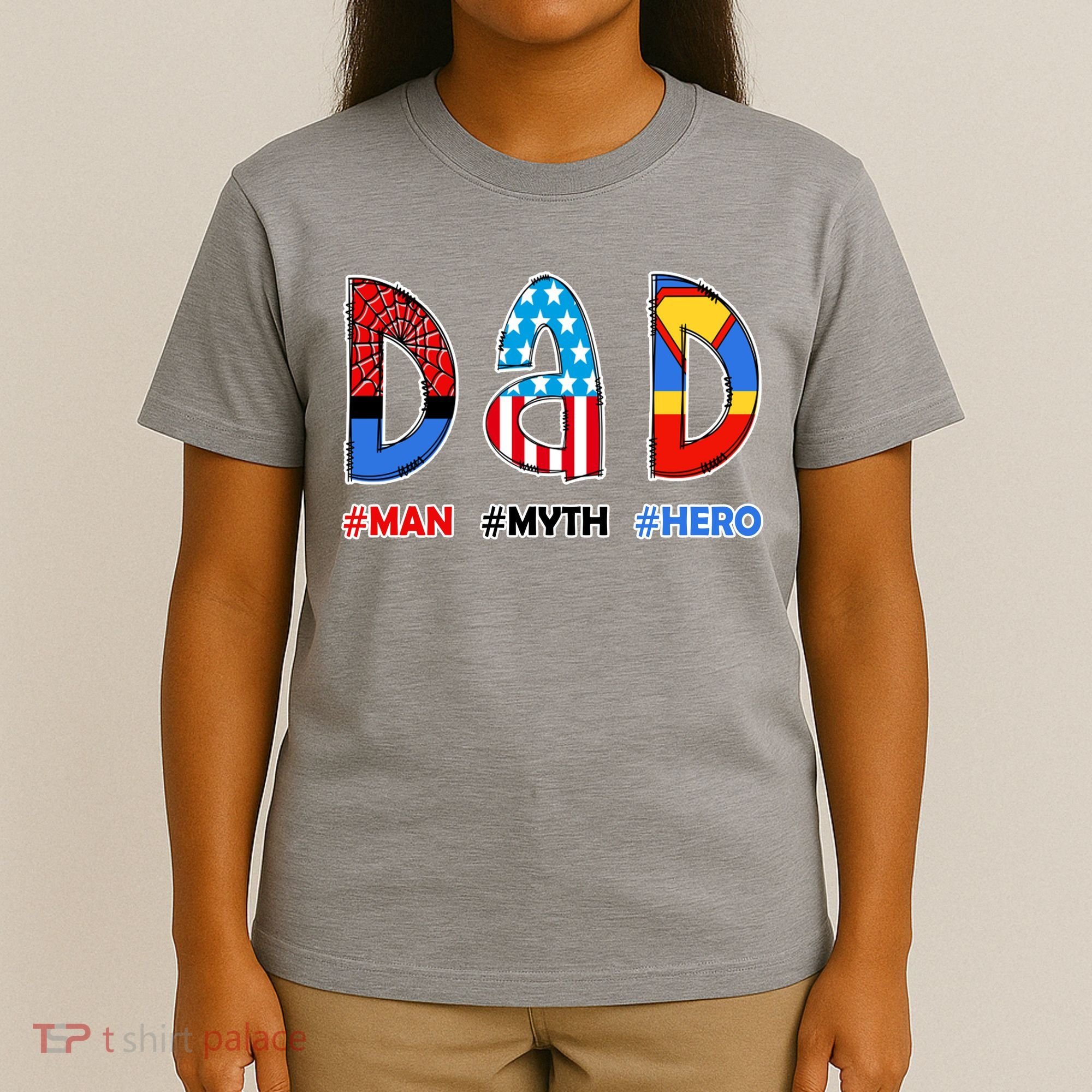 Dad Man Myth Superhero T-Shirt