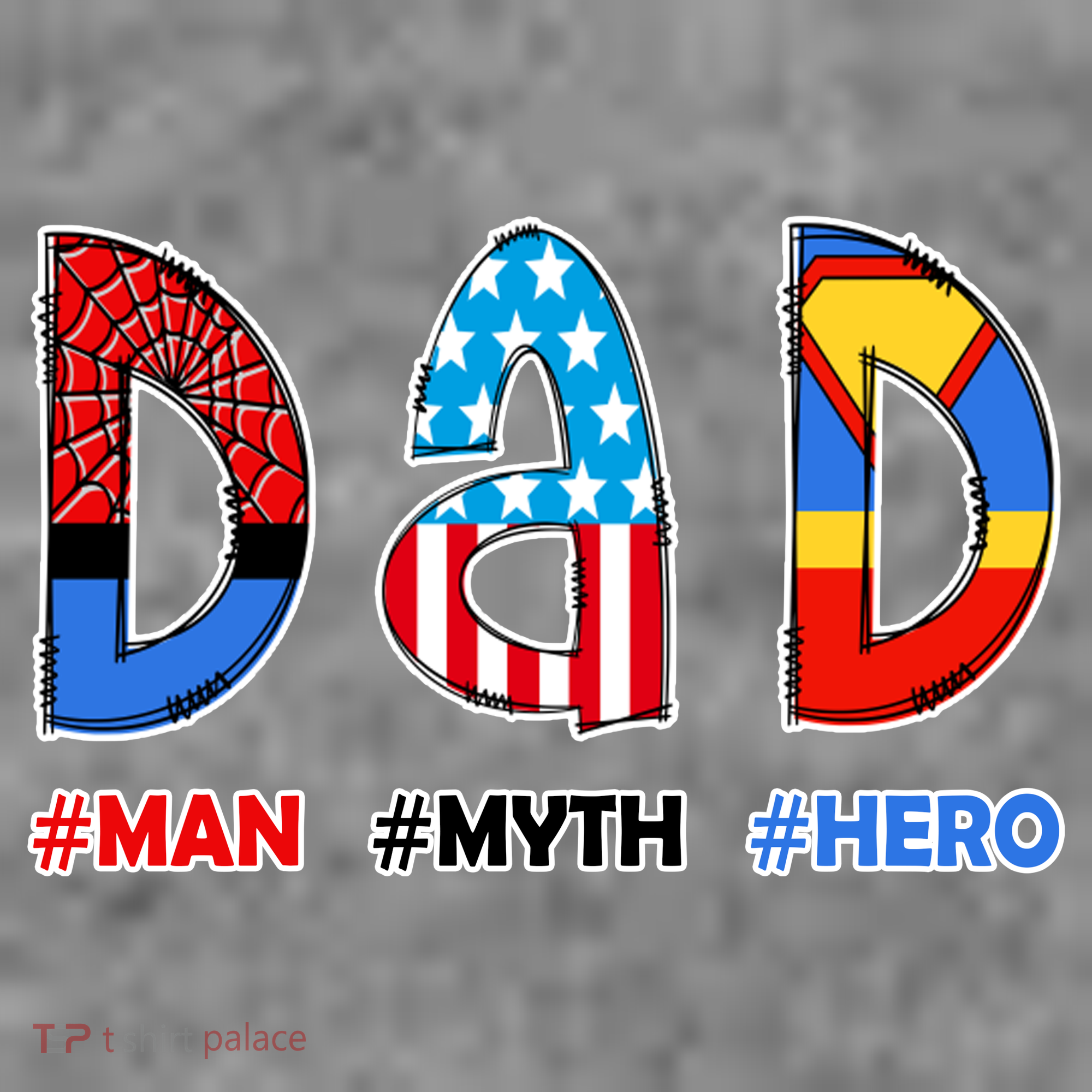 Dad Man Myth Superhero T-Shirt