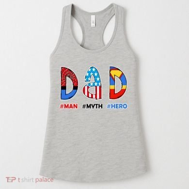 Dad Man Myth Superhero Women's Tank Top