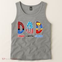 Dad Man Myth Superhero Tank Top thumb 2