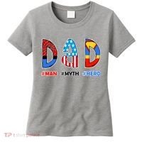 Dad Man Myth Superhero Women's T-Shirt thumb 0