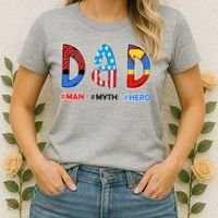 Dad Man Myth Superhero Women's T-Shirt thumb 2