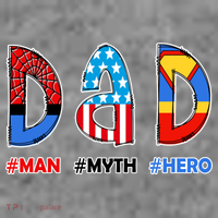 Dad Man Myth Superhero Kids Sweatshirt thumb 2