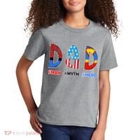 Dad Man Myth Superhero Kids T-Shirt thumb 2