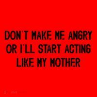 DonT Make Me Angry Or ILl Start Acting Like My Mother Mom Santa Hat thumb 1