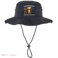 Dogs Make Me Happy Humans Make My Head Hurt Dog Lover Bucket Hat thumb 0