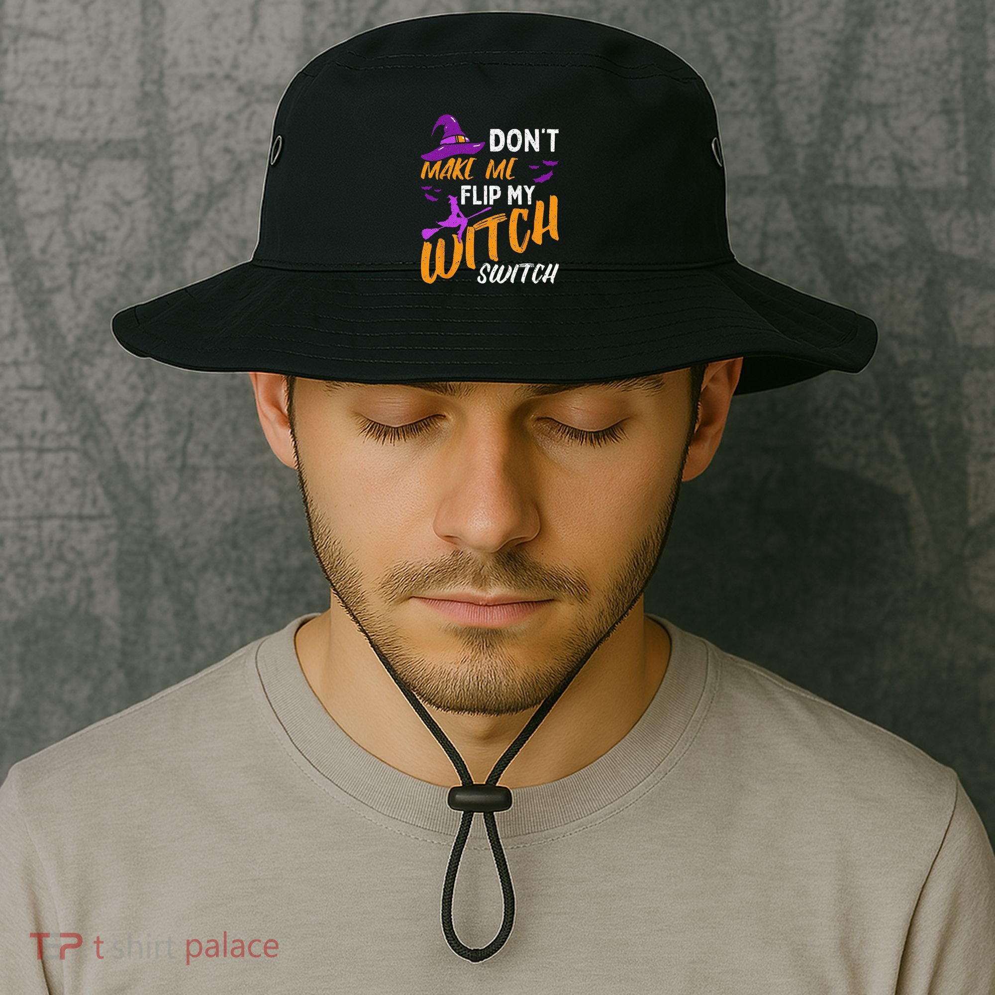 Dont Make Me Flip My Witch Switch Halloween Bucket Hat