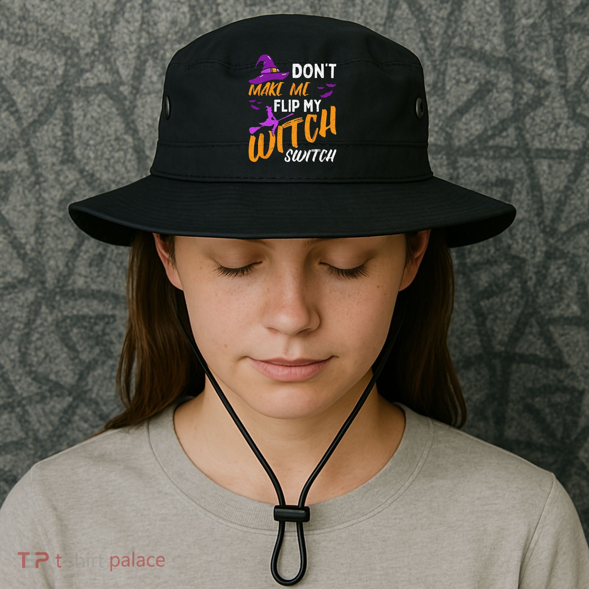 Dont Make Me Flip My Witch Switch Halloween Bucket Hat
