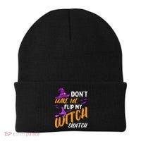 Dont Make Me Flip My Witch Switch Halloween Beanie thumb 0