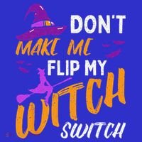 Dont Make Me Flip My Witch Switch Halloween Visor thumb 3