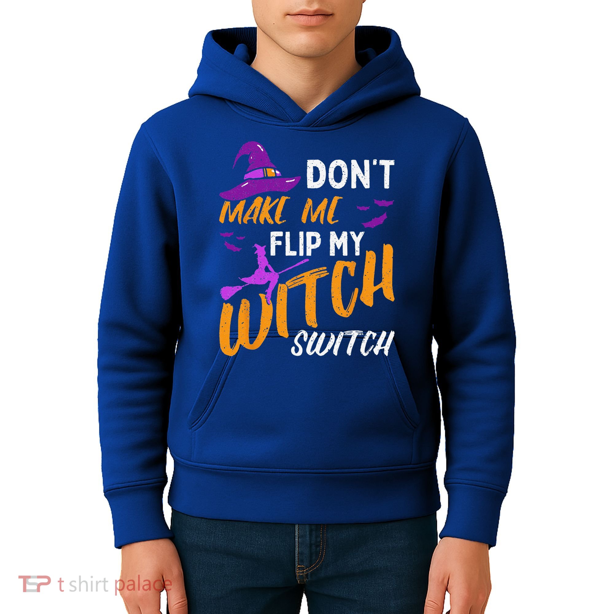Dont Make Me Flip My Witch Switch Halloween Kids Hoodie