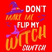 Dont Make Me Flip My Witch Switch Halloween Santa Hat thumb 1