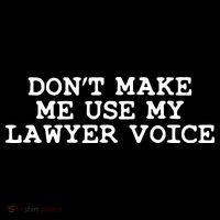 Dont Make Me Use My Lawyer Voice Counselor Mousepad thumb 1