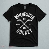 Distressed Minnesota Mn Ice Hockey Sticks Vintage Gift Meaningful Gift T-Shirt thumb 5