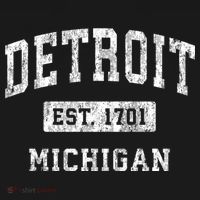 Detroit Michigan Mi Vintage Established Sports T-Shirt thumb 7
