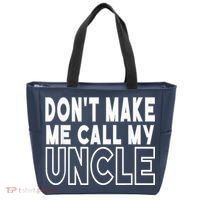 Don't Make Me Call My Uncle Toddler Grandpa Fathers Day Tote Bag thumb 0