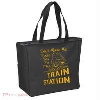 Don't Make Me Take You To The Train Station Tote Bag thumb 2