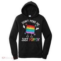 Don't Mind Me Just Poppin' Trendy Sensory Fidget Toy Funny Women's Hoodie thumb 0