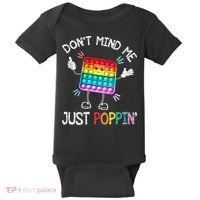 Don't Mind Me Just Poppin' Trendy Sensory Fidget Toy Funny Baby Bodysuit thumb 0