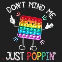 Don't Mind Me Just Poppin' Trendy Sensory Fidget Toy Funny Golf Towel thumb 3
