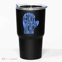 Detroit Michigan Mitten Shaped Word Art Tumbler thumb 0