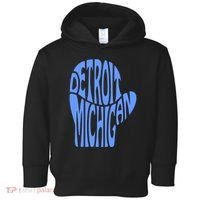 Detroit Michigan Mitten Shaped Word Art Toddler Hoodie thumb 0