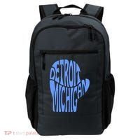 Detroit Michigan Mitten Shaped Word Art Backpack thumb 0
