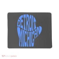 Detroit Michigan Mitten Shaped Word Art Mousepad thumb 0