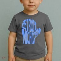Detroit Michigan Mitten Shaped Word Art Toddler T-Shirt thumb 2