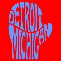 Detroit Michigan Mitten Shaped Word Art Santa Hat thumb 1