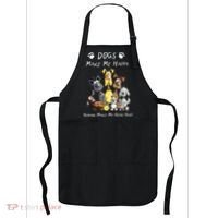 Dogs Make Me Happy Humans Make My Head Hurt Funny Dog Lover Apron thumb 0
