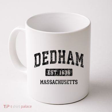 Dedham Massachusetts Ma Vintage Established Sports Design Coffee Mug