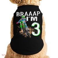 Dirtbike Motocross Mx Braaap I´m 3rd Birthday Doggie Tank thumb 0