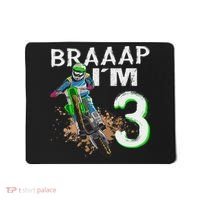 Dirtbike Motocross Mx Braaap I´m 3rd Birthday Mousepad thumb 0