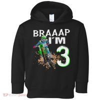 Dirtbike Motocross Mx Braaap I´m 3rd Birthday Toddler Hoodie thumb 0