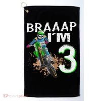 Dirtbike Motocross Mx Braaap I´m 3rd Birthday Golf Towel thumb 0