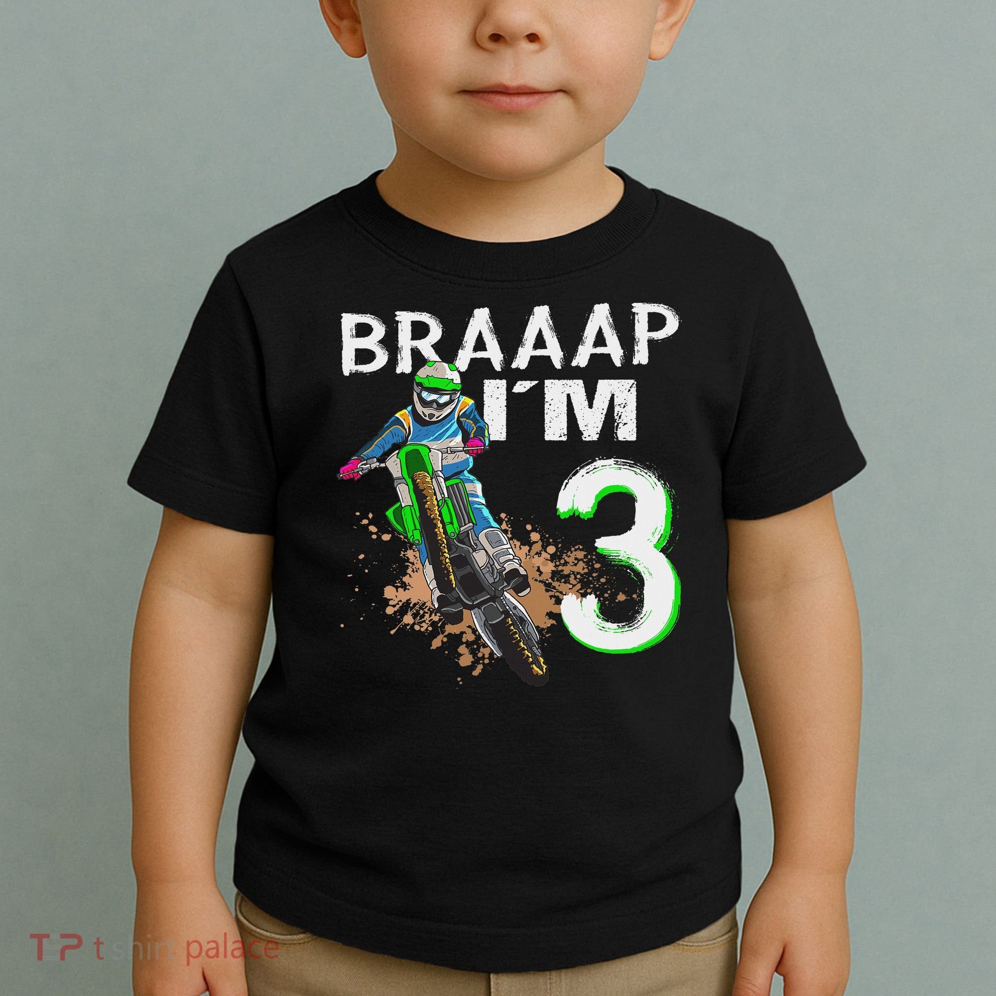 Dirtbike Motocross Mx Braaap I´m 3rd Birthday Toddler T-Shirt