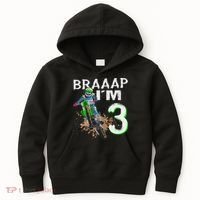 Dirtbike Motocross Mx Braaap I´m 3rd Birthday Kids Hoodie thumb 0