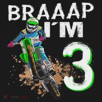 Dirtbike Motocross Mx Braaap I´m 3rd Birthday Kids Hoodie thumb 5