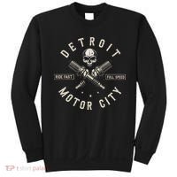 Detroit Michigan Motor City Spark Plug Wings Ride Fast Speed Sweatshirt thumb 0
