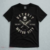 Detroit Michigan Motor City Spark Plug Wings Ride Fast Speed T-Shirt thumb 5