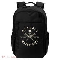 Detroit Michigan Motor City Spark Plug Wings Ride Fast Speed Backpack thumb 0