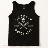 Detroit Michigan Motor City Spark Plug Wings Ride Fast Speed Tank Top thumb 2